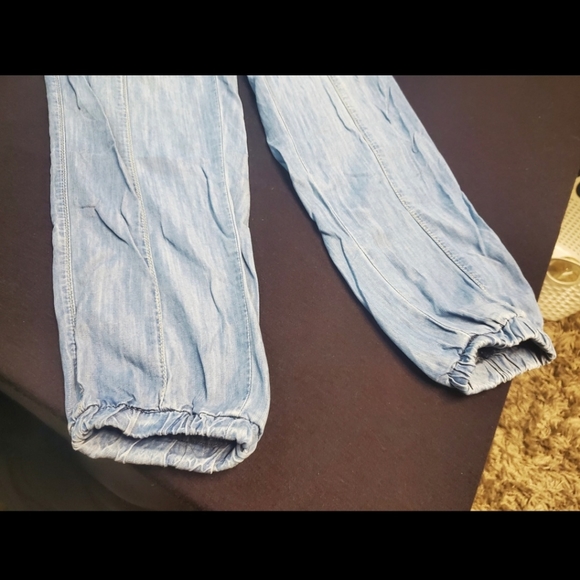 loose fitting denim style pants - Picture 2 of 4